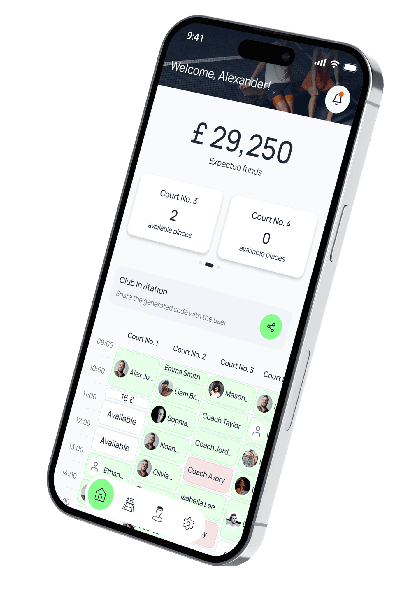 Revenue dashboard